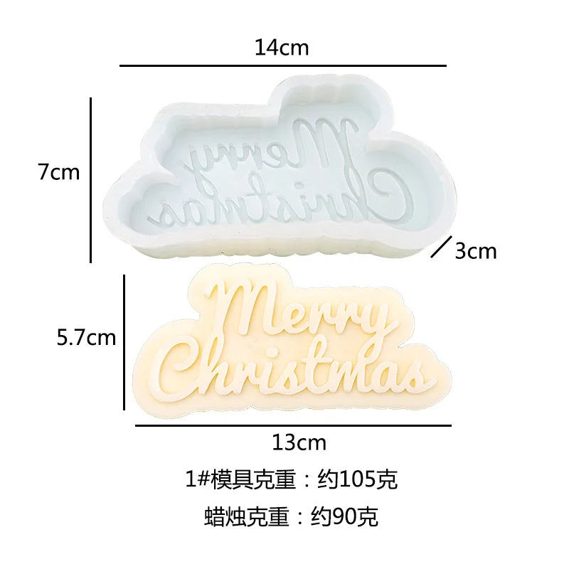 Silicone Candle Mold for DIY Birthday and Christmas Aromatherapy Candles – Perfect for Decorative Baking and Crafting!