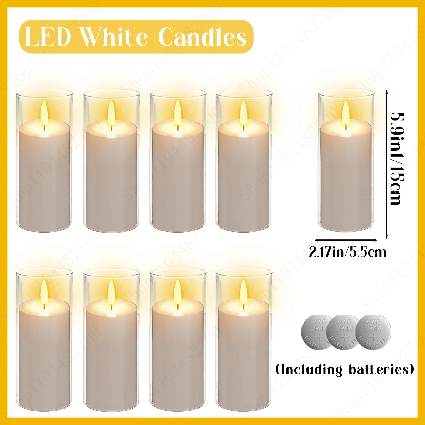 10-240 Pcs LED Flameless Pillar Candles – Flickering Battery-Powered Wedding Candles for Concert and Event Decoration