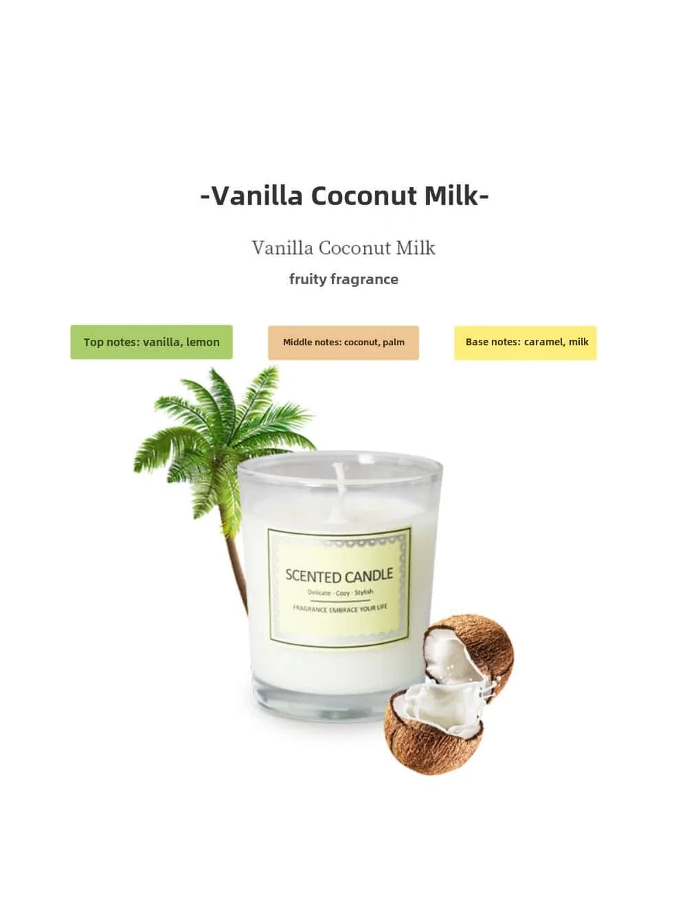 Candle Fragrance Atmosphere Companion – Smoke - Free Aromatherapy Candles for Hotels, Clubhouses, and Thoughtful Gifts