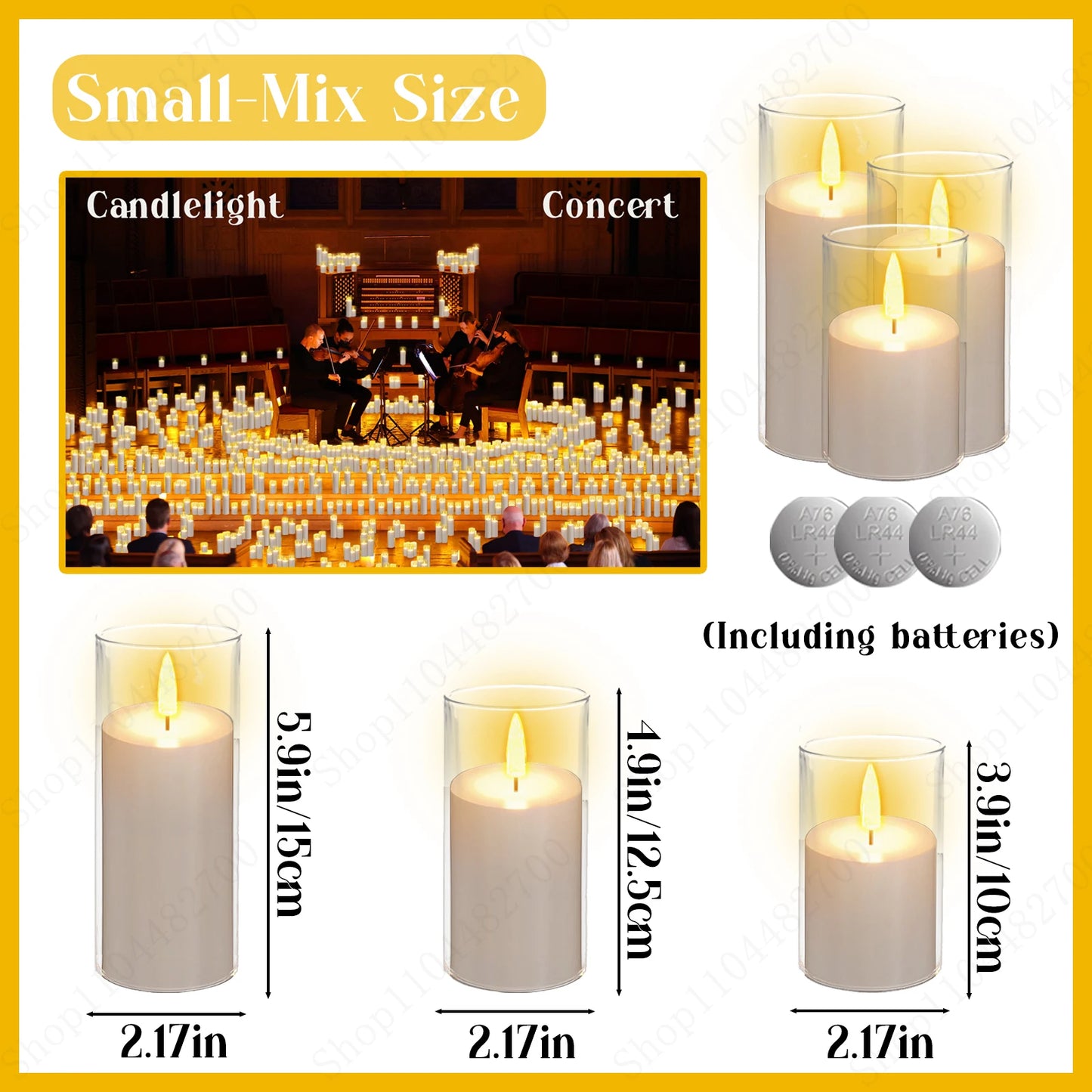 10-240 Pcs LED Flameless Pillar Candles – Flickering Battery-Powered Wedding Candles for Concert and Event Decoration
