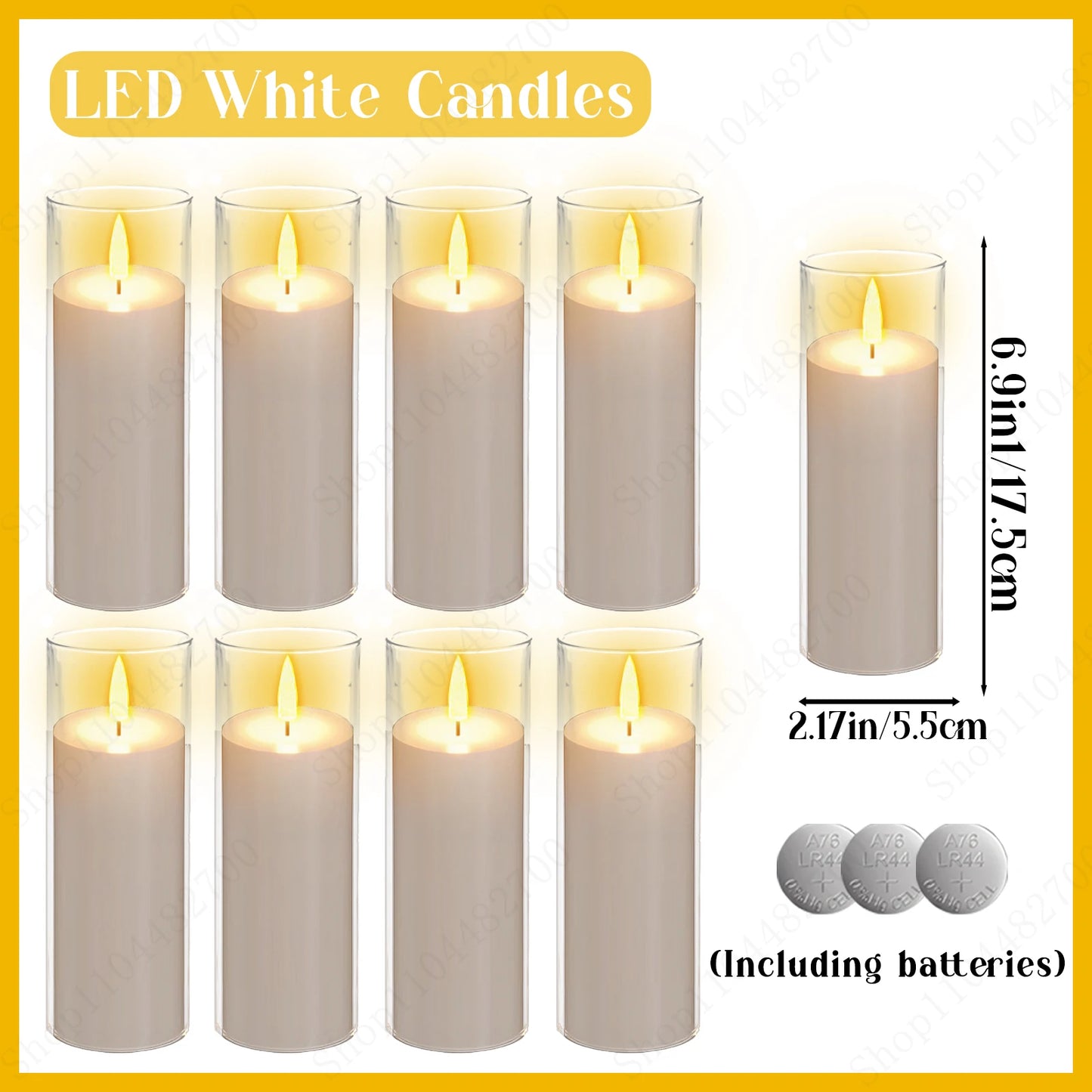 10-240 Pcs LED Flameless Pillar Candles – Flickering Battery-Powered Wedding Candles for Concert and Event Decoration