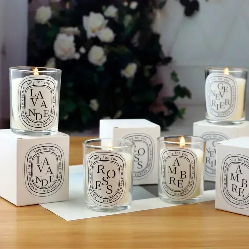 Romantic Transparent Scented Fragrance Candle – Perfect Wedding Gift, Aromatic Candle Jar for Guests, and Special Occasions