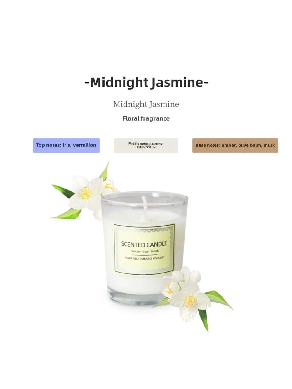 Candle Fragrance Atmosphere Companion – Smoke - Free Aromatherapy Candles for Hotels, Clubhouses, and Thoughtful Gifts