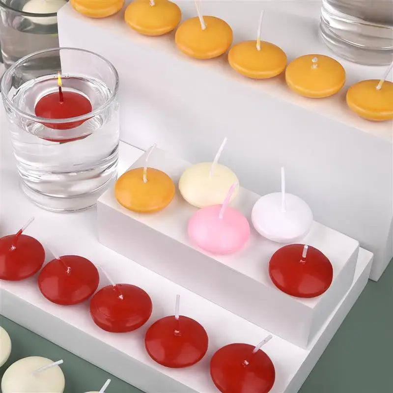 10 Pieces/Pack Floating Candles – Festival Supplies, Wishing Candles, Wax Wedding Props for Magical Celebrations