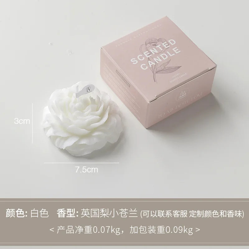 Candle Peony Flower Modeling – Elegant Flower-Scented Candle Gift for Mother's Day, Birthdays, and Special Occasions