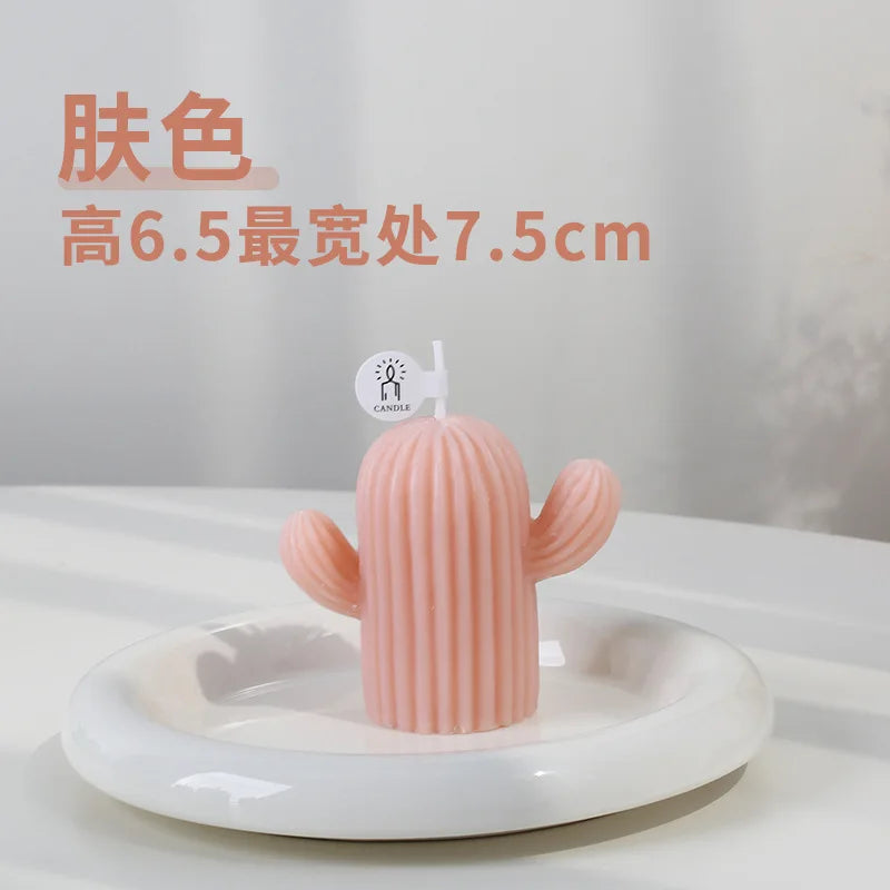 Cactus Scented Candle – 1PC Soy Wax Aromatic Candle for New Year Decorations and Home Decor