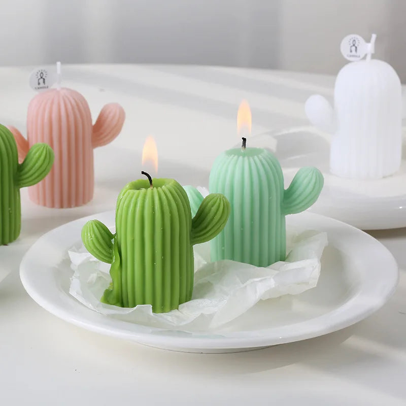 Cactus Scented Candle – 1PC Soy Wax Aromatic Candle for New Year Decorations and Home Decor