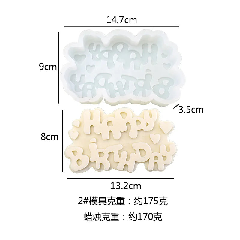 Silicone Candle Mold for DIY Birthday and Christmas Aromatherapy Candles – Perfect for Decorative Baking and Crafting!