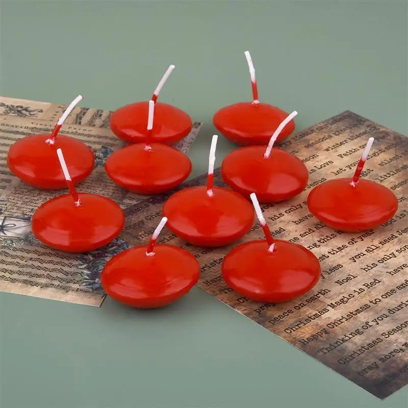 10 Pieces/Pack Floating Candles – Festival Supplies, Wishing Candles, Wax Wedding Props for Magical Celebrations
