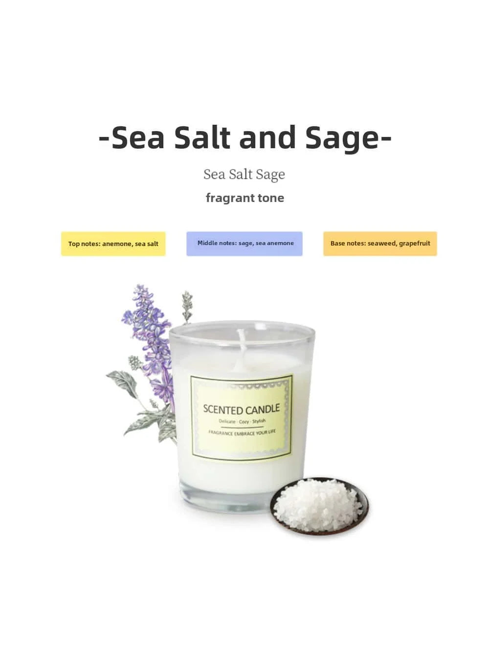 Candle Fragrance Atmosphere Companion – Smoke - Free Aromatherapy Candles for Hotels, Clubhouses, and Thoughtful Gifts