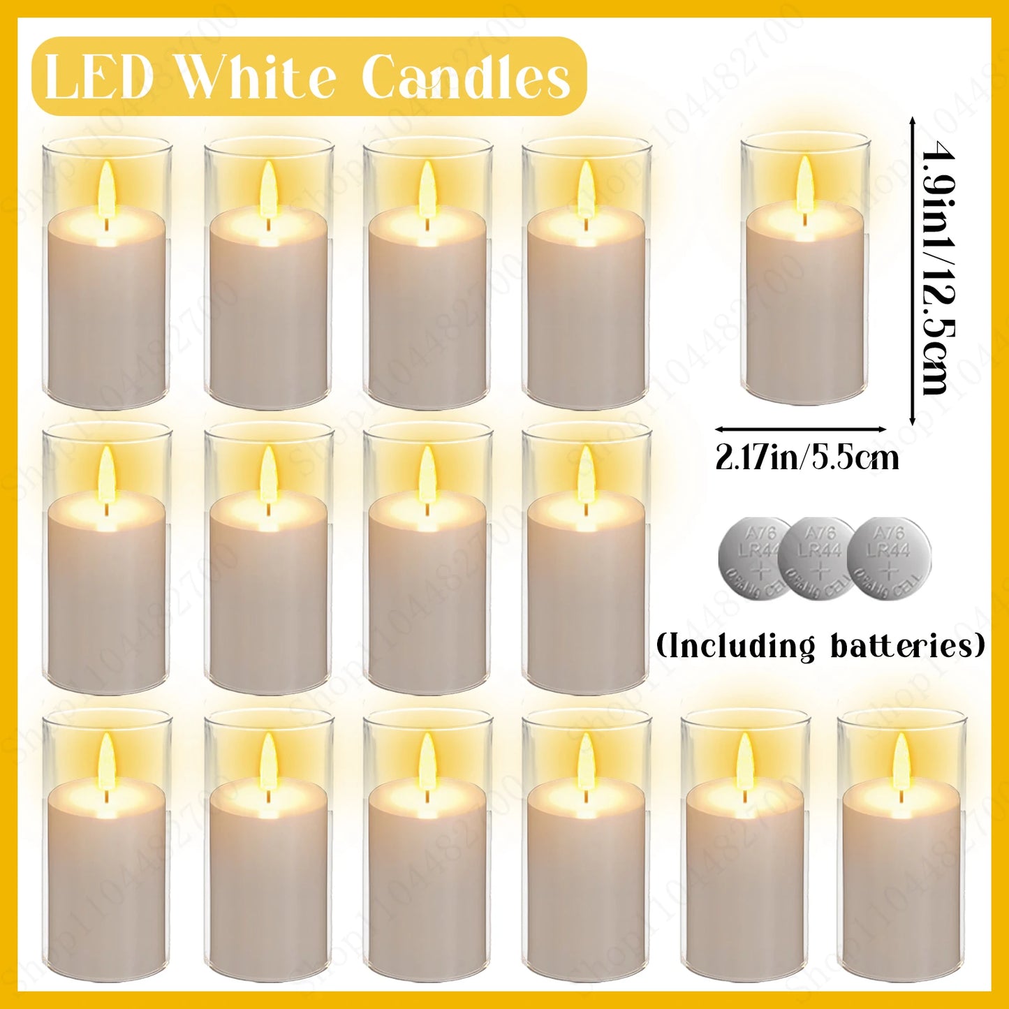 10-240 Pcs LED Flameless Pillar Candles – Flickering Battery-Powered Wedding Candles for Concert and Event Decoration