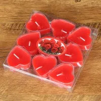 Heart-Shaped Scented Tea Candles Set – Romantic Decor for Weddings, Marriage Proposals, and Birthday Gifts