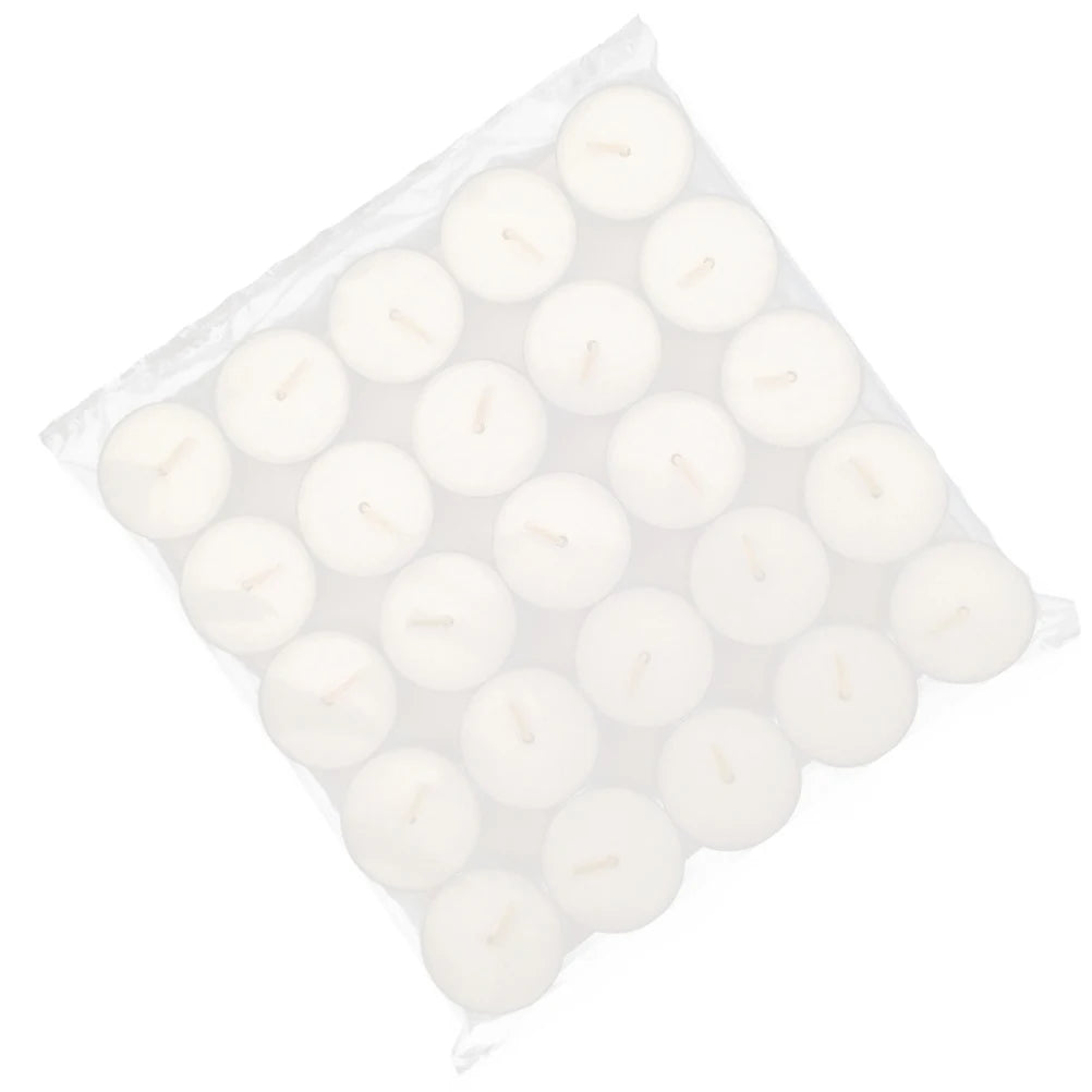50PCS Tea Light Candles – Natural Paraffin Wax Unscented Smokeless Votive Candles for Weddings, Parties, Christmas, and New Year Celebrations