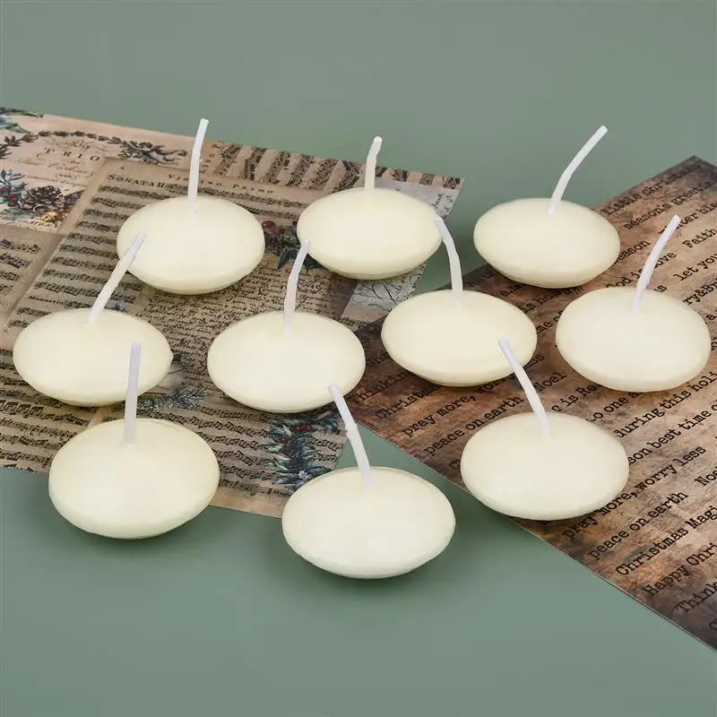 10 Pieces/Pack Floating Candles – Festival Supplies, Wishing Candles, Wax Wedding Props for Magical Celebrations