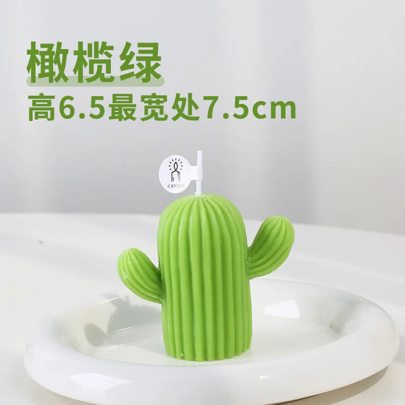 Cactus Scented Candle – 1PC Soy Wax Aromatic Candle for New Year Decorations and Home Decor