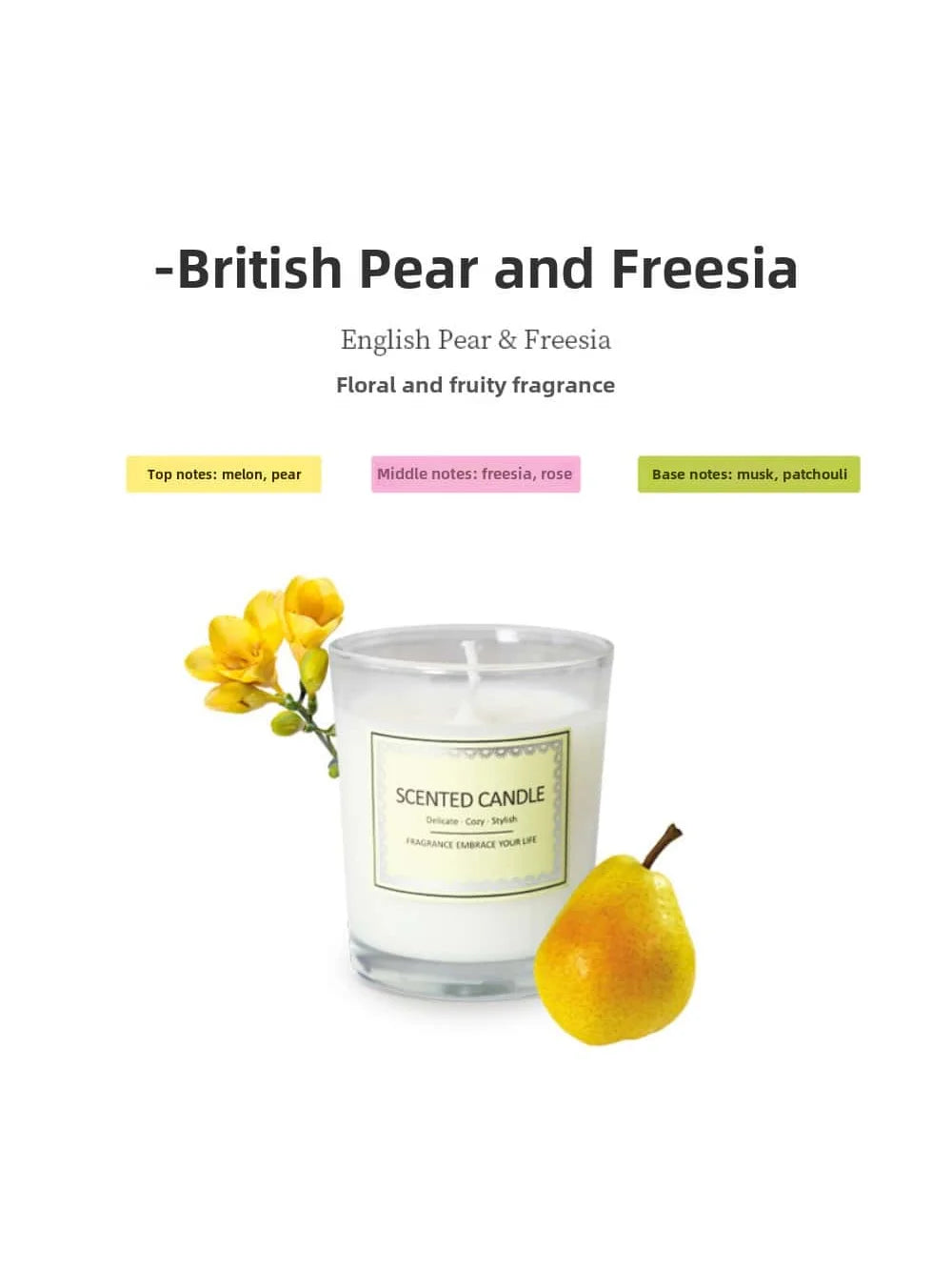 Candle Fragrance Atmosphere Companion – Smoke - Free Aromatherapy Candles for Hotels, Clubhouses, and Thoughtful Gifts