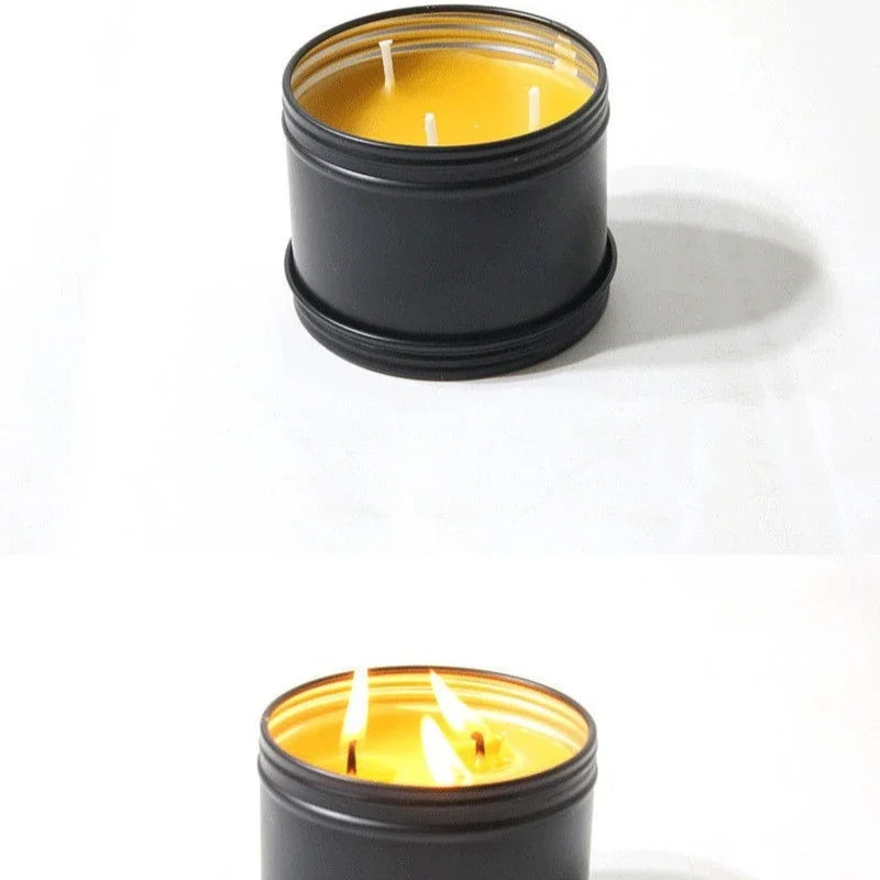 Survival Candle – 3 Wicks, 36 Hours Long-Lasting Burn, Perfect for Home, Outdoor Adventures, and Romantic Ambience