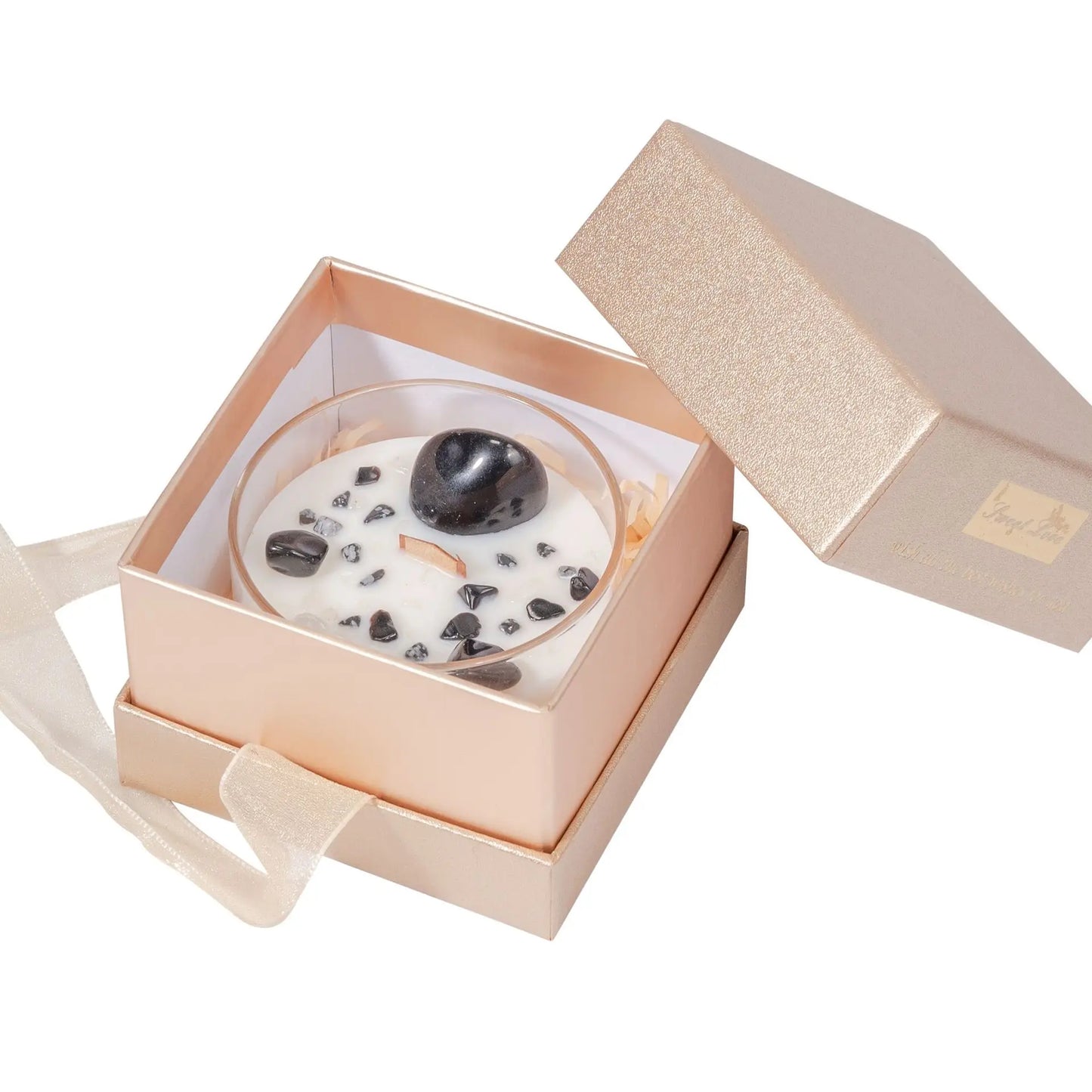 Natural Crystal Stone Scented Candle – Creative Soy Wax Aromatherapy Candle for Bedroom Decoration with Handcrafted Gift Touch