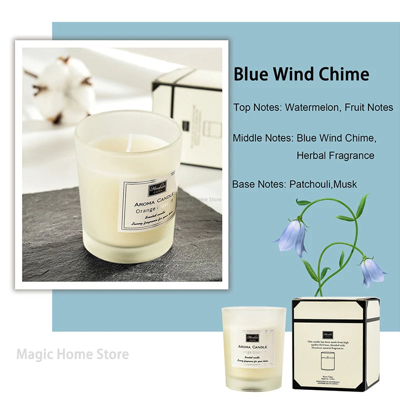 Smokeless Scented Aromatic Candles – Creative Glass Cup, Natural Soy Wax, Home Decorative Candle, Perfect Guest Gifts