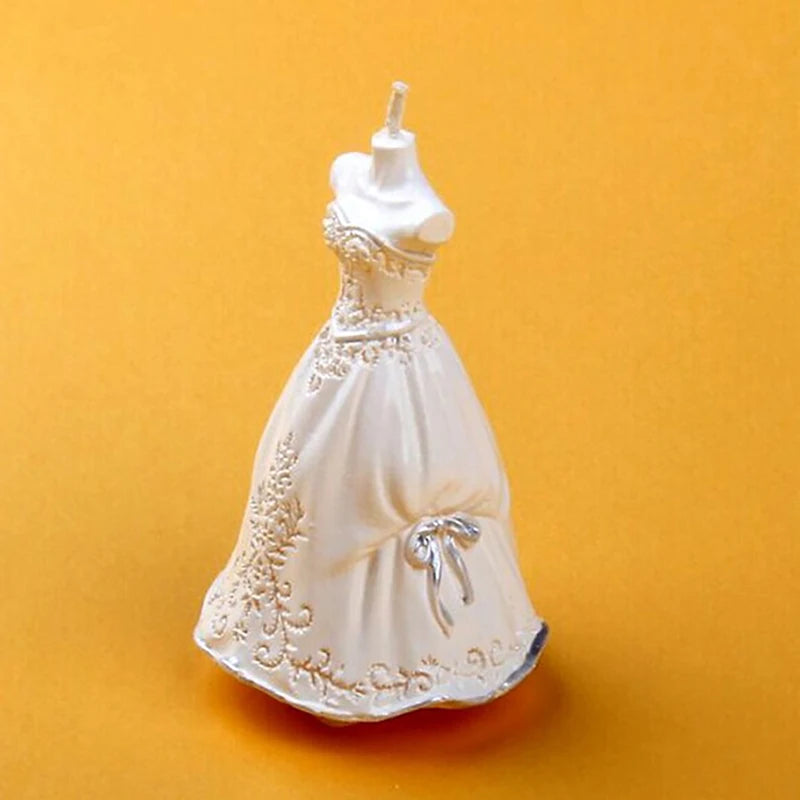 Simulation Wedding Dress Candles – Bride and Bridegroom Candle Set for Creative Birthday and Valentine’s Day Party Decorations