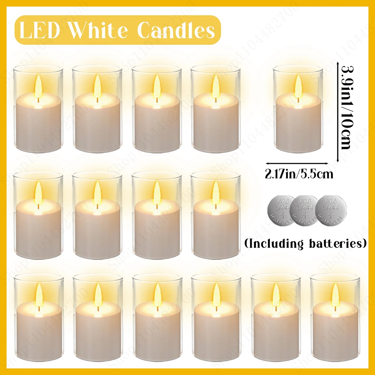 10-240 Pcs LED Flameless Pillar Candles – Flickering Battery-Powered Wedding Candles for Concert and Event Decoration