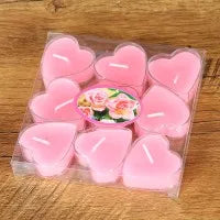 Heart-Shaped Scented Tea Candles Set – Romantic Decor for Weddings, Marriage Proposals, and Birthday Gifts