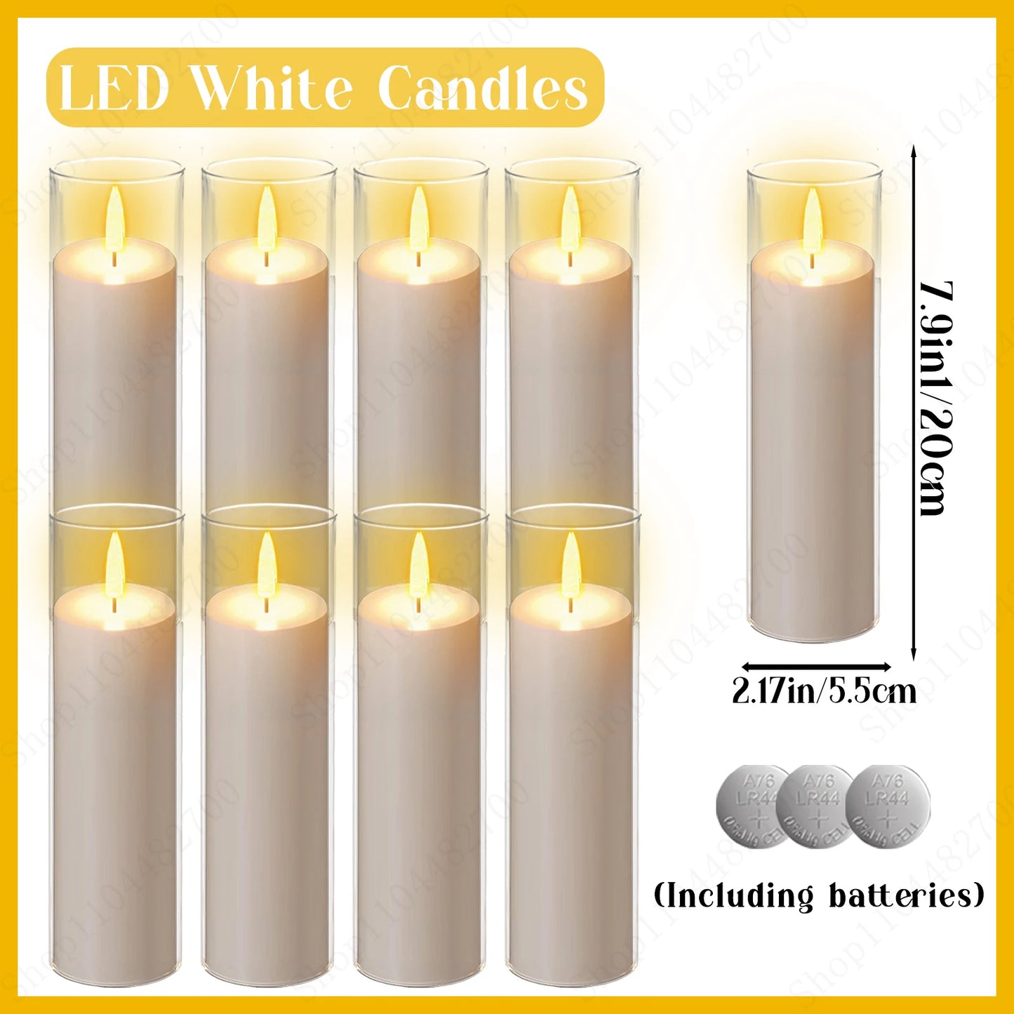 10-240 Pcs LED Flameless Pillar Candles – Flickering Battery-Powered Wedding Candles for Concert and Event Decoration
