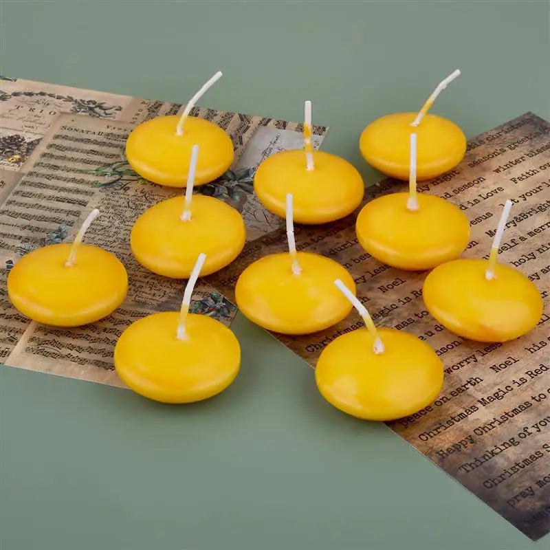 10 Pieces/Pack Floating Candles – Festival Supplies, Wishing Candles, Wax Wedding Props for Magical Celebrations