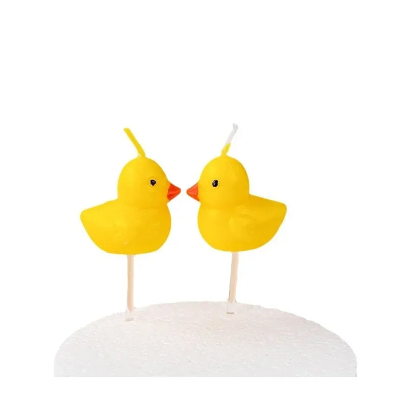 Yellow Duck Candles – Creative Cute Birthday Decoration Candles for Children's Day and Festive Celebrations