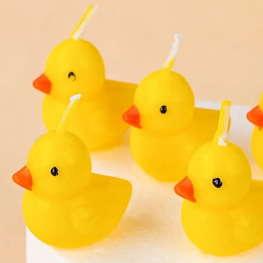 Yellow Duck Candles – Creative Cute Birthday Decoration Candles for Children's Day and Festive Celebrations