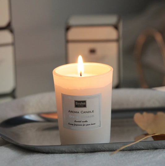 Smokeless Scented Aromatic Candles – Creative Glass Cup, Natural Soy Wax, Home Decorative Candle, Perfect Guest Gifts